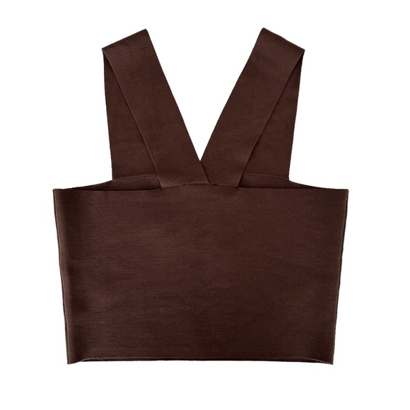 House of Harlow 1960 Wide Strap Knit Crop Tank Top NWT (XL) - Picture 4 of 11